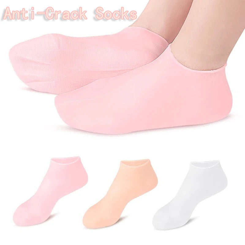 "Revitalize and Pamper Your Feet with Moisturizing Gel Heel Socks - Say Goodbye to Cracked Foot Skin!"